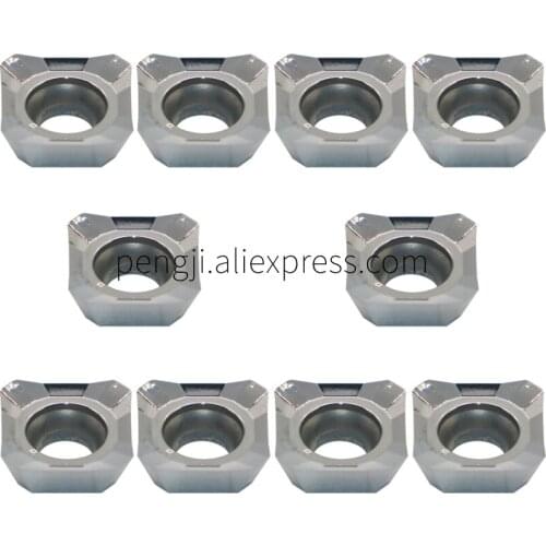 10PCS SEHT 43 AFSN Carbide Insert Face Mill SEHT1204 X83 H01 CNC Tools Milling Cutter Suitable for Processing Aluminum Alloy