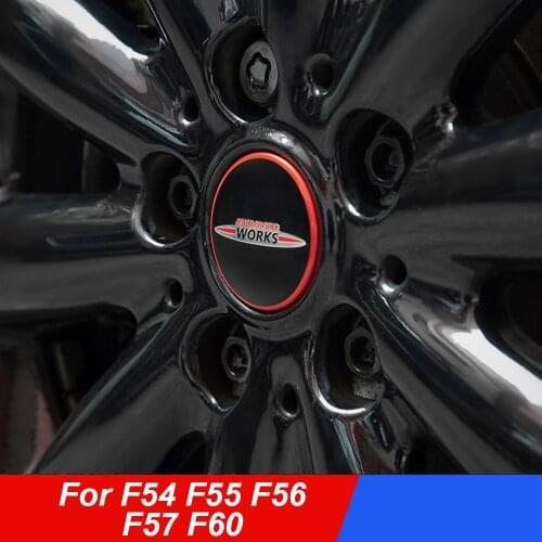 54mm And 56mm Car Wheel Hub Trim Cover Cap Sticker Decal Emblem for MINI Cooper S JCW One F54 F55 F56 F57 F60 R55 R56 R60 R61