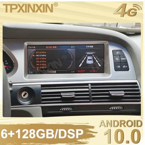 6+128G For Audi A6L 2010 2011 Android 10.0 Car Stereo Radio Tape Recorder Multimedia video player GPS navigation Carplay system