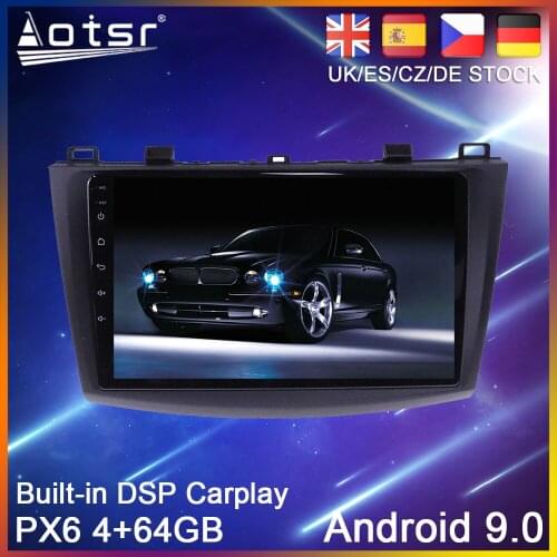 Android 10.0 PX6 64G Car radio Player GPS Navigation For Mazda 3 2 2009 - 2013 Car Auto Stereo Multimedia Video Player Head Unit