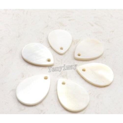 White Water Drop Shell Charms Natrual Shell Pendants For Earring Fashion Shell Jewelry Accessory