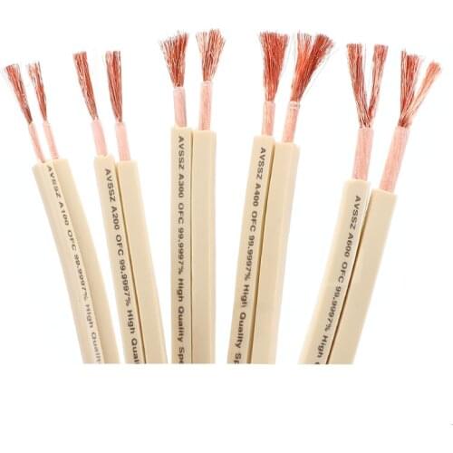 1 meter audio fever oxygen-free copper surround cable loose for multimedia or car speakers