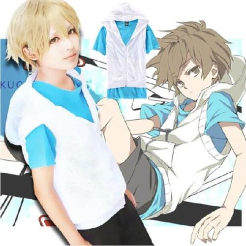 Free Shipping Anime MekakuCity Actors Kagerou Project Cosplay Costume Hibiya Unisex Jacket +Shirt Full Set