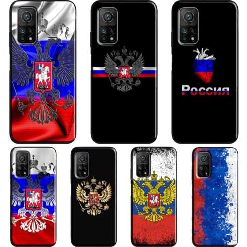 Russia Russian Flag For POCO M3 Pro F3 X3 NFC Case For Xiaomi Mi Note 10 Lite A3 9T 10T Pro Mi 11 Lite Coque