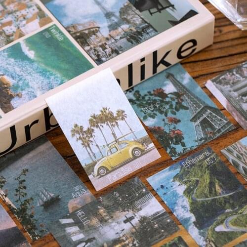 60 pcs/lot INS Style Journey Time Series Journal Decorative Washi Stickers Scrapbooking Stick Label Diary Album Stickers