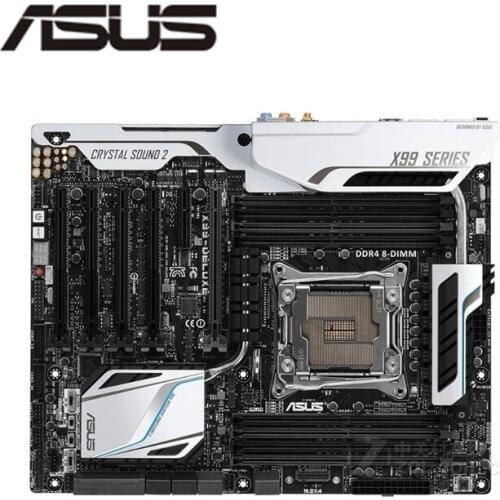 For ASUS X99-DELUXE Original Used Desktop X99 X99M 2011 Socket LGA 2011 Core i7 LGA2011 V3 DDR3 Motherboard