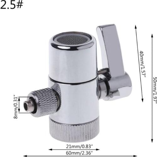 Water Filter Faucet Diverter Valve Ro System 1/4" 2.5/8" 3/8" Tube Connector