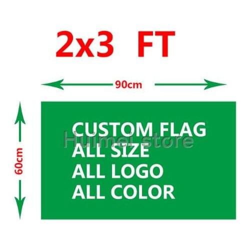 Custom gift flag 60X90cm (2x3FT) 100D Polyester we design any logo any color home decoration Custom flag banner