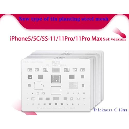 Aixun tinned steel mesh with a thickness of 0.12MM is used for iPhone55C5S6P6SP7P8PXS Max/XR11Pro11Pro Max set version Apple