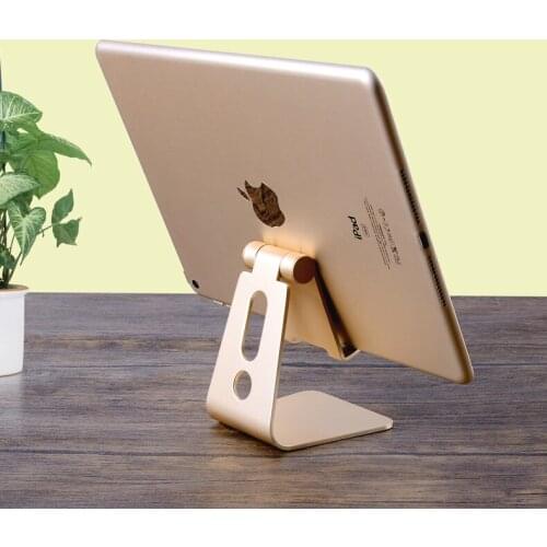 Aluminium Alloy Metal Desk Table Stand Holders For HTC Lenovo LG OPPO VIVO ZOPO Wiko Umi Blu Alcatel Lava Sharp ZTE For Meizu