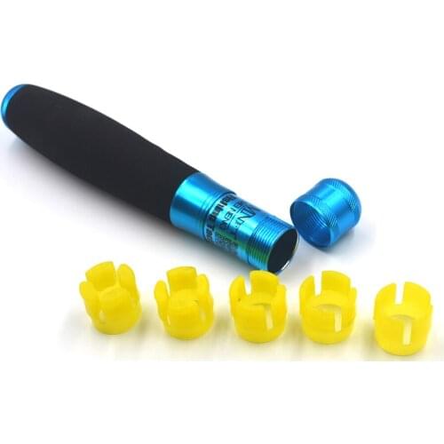 MNFT 2Sets Aluminum Alloy & EVA Fishing Rod Handle Kit DIY Rod Multi-function Fishing Rod Handle