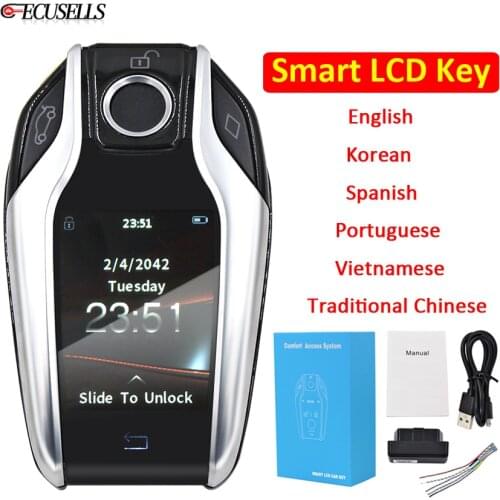 Modified Universal Smart Remote Car Key LCD Screen for Toyota/BMW/Lexus/KIA/Peugeot/VW/Porsche/Audi CF400 Upgrade Version CF500
