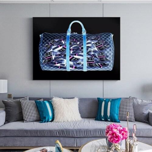 Modular Hd Printed Pictures Modern Home Decoration Bag Money 1 Piece Painting Canvas Poster Frame For Living Room Wall Artwork