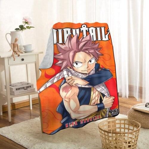 New Natsu Dragneel FAIRY TAIL Blankets Printing Soft Blanket Throw On Home/Sofa/Bedding Portable Adult Travel Cover Blanket 0629