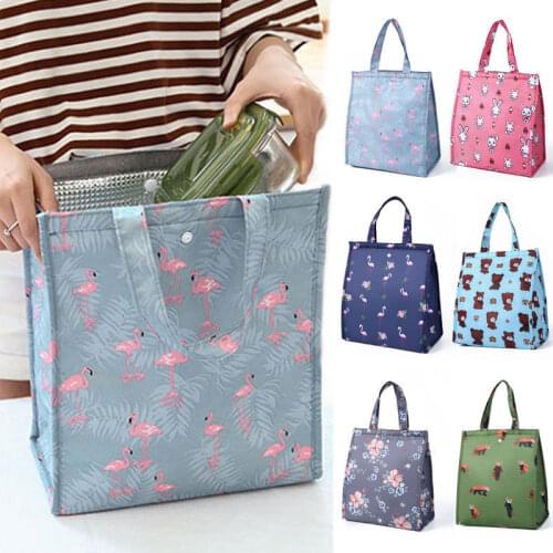 New 6 Colors Classic Portable Insulated Lunch Bag Box Picnic Tote Cooler Bags