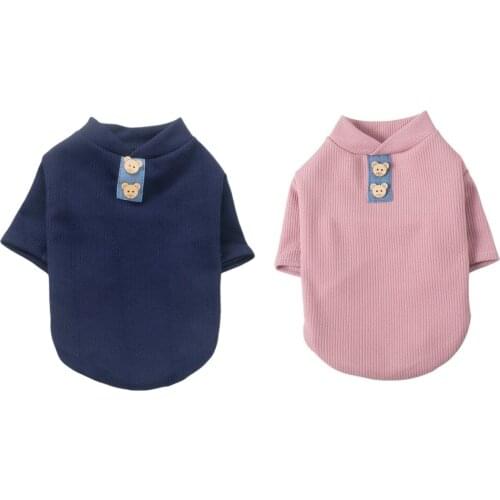 Bear Pattern Pet Dog Clothing Soft Pullover Dog Shirt Jacket Sweatshirt Pet Coat Cat Sweater Pets Clothing