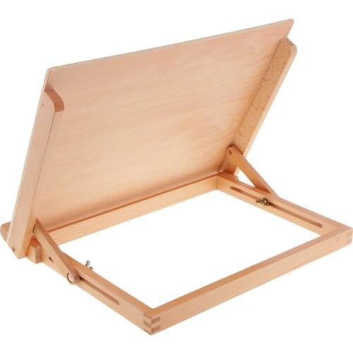 PREMIUM ART & CRAFT WORKSTATION TABLE WOODEN ARTIST DESK EASEL DRAWING BOARD
