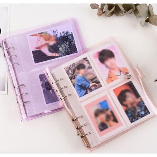 200 Pockets Photo Album Card Holder Jelly Color Transparent Bag 3/5 inches Large Capacity Business