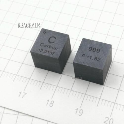 Size 10mm Carbon Element Cube Weight about 1.7g 99.9% Pure