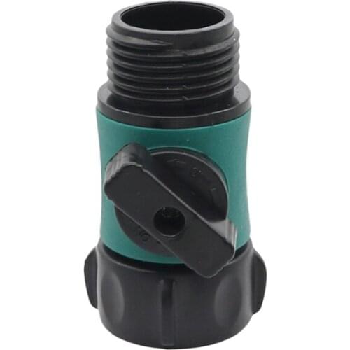 Garden Irrigation Valve 3/4" Female Thread to 3/4" Male Thread Car Wash Prolong Hose Garden Tube Switch 1 Pc