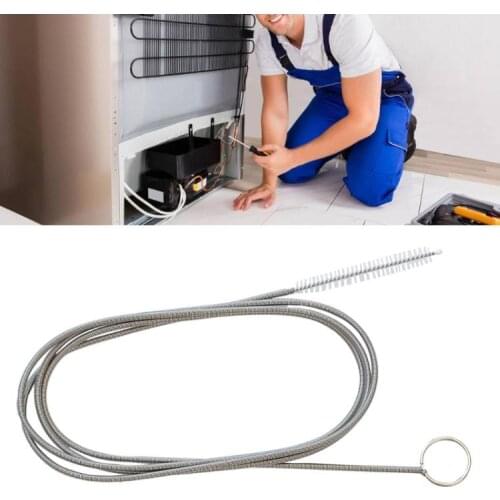 150cm Refrigerator Hole Cleaning Brush Flexible Soft Fridge Dredge Pipe Cleaner M68E