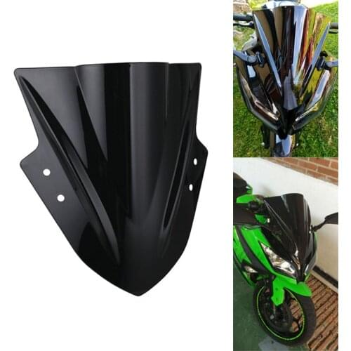 Street Motorcycle Windscreen Deflector Windshield for Kawasaki EX300 Ninja 300/250 2013 2014 2015 Motorbike Wind Screens Cover