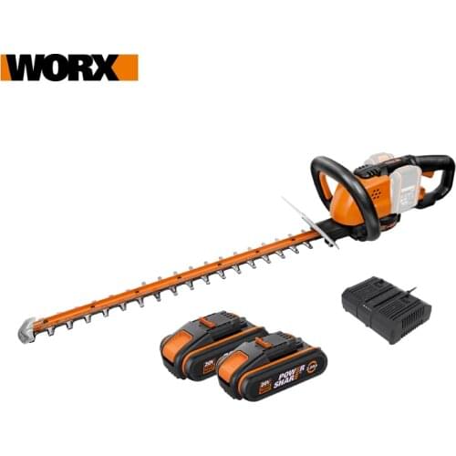 WORX 2*20V 24“ Li HedgeTrimmer WG284E 60cm Electric Cordless Household Trimmer Rechargeable Gardening ToolsElectric Pruning Saw