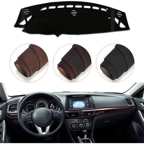 Console Dashboard Suede Mat Protector Sunshield Cover Fit For Mazda 6 2014-2015