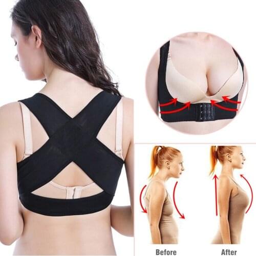 Women Posture Corrector Back Support Belt Shoulder Brace Hunchback Chest Correction Health Care Corrector De Espalda