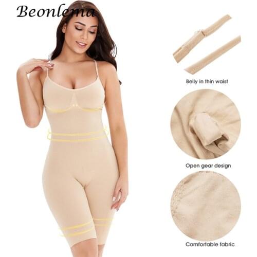 Beonlema Women Body Shaper Sexy Bodysuit Butt Lifter Slimming Underwear Seamless Body Modeling Shapewear Breathable Soft Shapers