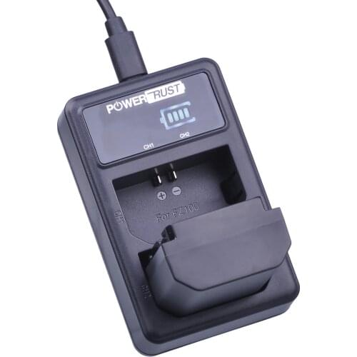 1x 2280mAh NP-FZ100 NPFZ100 NP FZ100 Battery + LED Dual USB Charger for Sony BC-QZ1 Alpha 9 9R A9R 9S ILCE-9 A7R A7 III ILCE-7M3