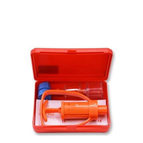 1Pc Emergency First Aid Supplies Venom Protector Plastic Yellow Case Venom Extractor Suction Pump Snake Bite Kit Survivor