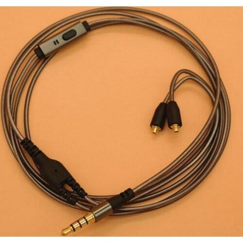 100Pcs Cable DIY For Shure SE215 SE535 SE315 Moxpad X6 Earphones Replacment Detachable MMCX Cables Cords With Mic