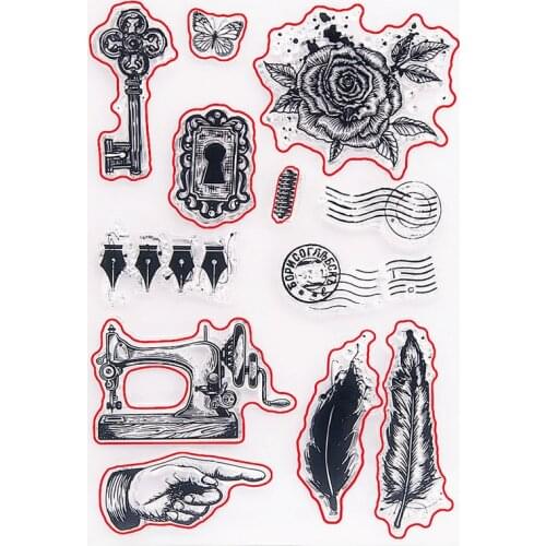 11.5x16cm handcraft party Transparent Seal Clear Stamps Cutting Dies Roller Stamps DIY Scrapbook Album / Card Production Easter