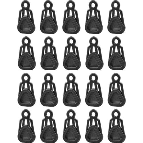 20 PCS Tarp Grabbers Tarp Clips Movable Snaps Clip Extra Tie-Down Effect Without Damage One Size for Outdoor Camping Tent Tarp