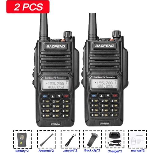 2020 Baofeng UV-9R plus Waterproof IP68 Walkie Talkie High Power CB Ham Long Range UV9R portable Two Way Radio walkie talkies