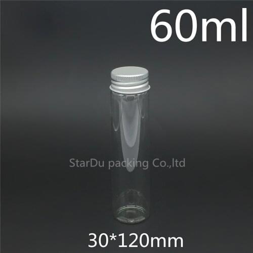 240pcs/lot diameter 30mm 60ml screw neck glass bottle for carft/storage candy,liquid cosmetic bottles