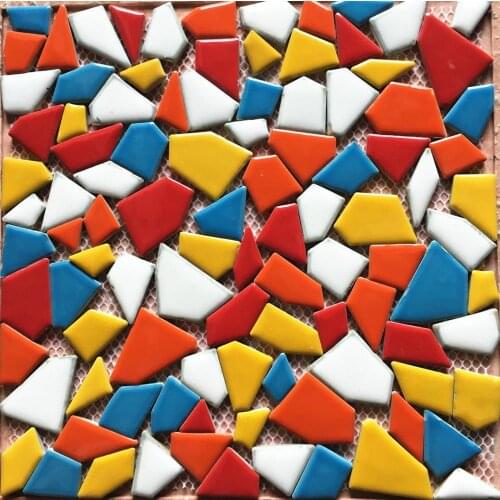 30X30CM DIY Mosaic Craft Art Belt Mosaic Making Porcelain Mosaic Tiles Micro Ceramic irregular shape Ultrathin Ceramic