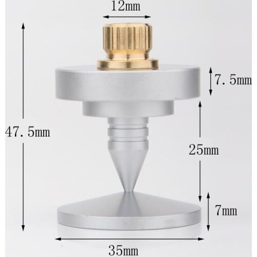 4PCS Speaker Spike Isolation Feet Brass Cone Turntable Amplifier Hi Fi