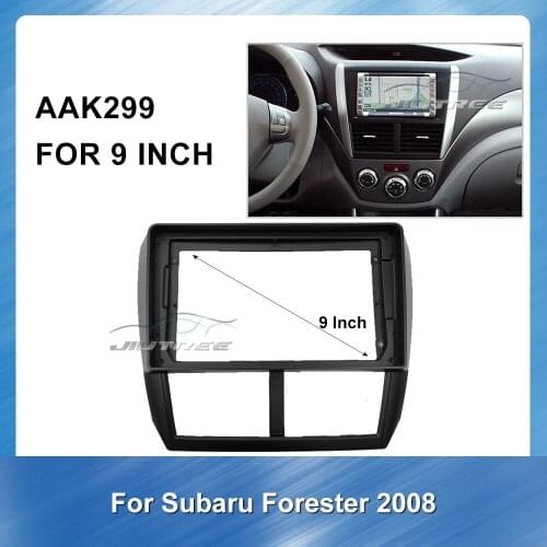 Car Audio RadioBig Screen Fascia Frame Adapter For SUBARU Forester 2008 Car Dvd Frame Facias Panel Car Dash Mount Installation