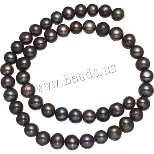 Cultured Potato Freshwater Pearl Beads Coffee Color 8-9mm Approx 0.8mm Sold Per Approx 15 Inch Strand