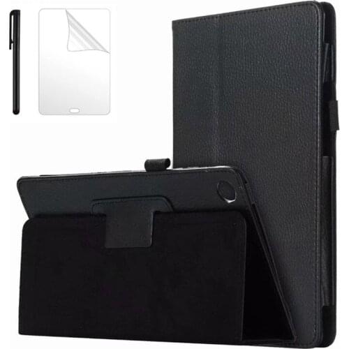 Litchi Stand Flip Case for Huawei MediaPad M5 8.4 inch SHT-W09 SHT-AL09 Tablet Cover for Huawei MediaPad M5 8.4 Case +Filmpen