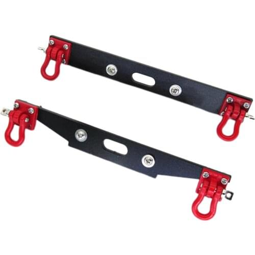 CNC Metal Aluminum Rear Bumper with Shackles for D90 D91 D99S 1:12 RC Off-Road Rock Crawler Car Parts Accessories