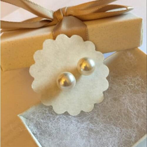 Momiji Real Pearl Earrings Natural Freshwater Pearl Earrings 7 to 8mm Beads Fashion Charm Jewelry Wedding Party Gift