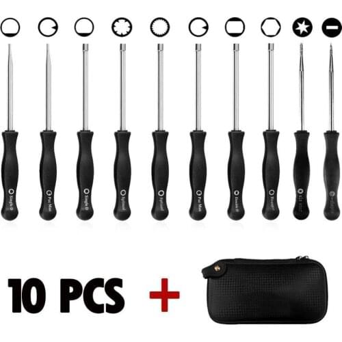 10 Pcs Carburetor Adjustment Tool Kit Tune-up Adjusting Tool for Common 2 Cycle Carburetor Engine (10 Screwdrivers with Case)