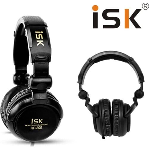 Auriculares Original ISK HP-800 Studio Monitoring Headphone Headband on- Ear Hifi Bass Earphone Headset Fone De Ouvido Ecouteur