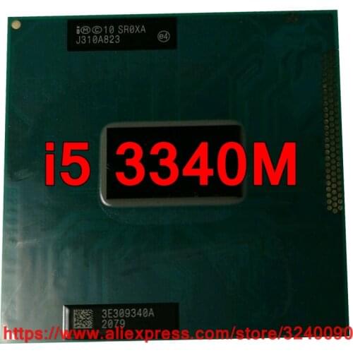 Original lntel Core i5 3340M SR0XA CPU (3M Cache/2.70GHz/Dual-Core) i5-3340M Laptop processor free shipping