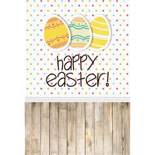Happy Easter Vinyl Photography Background Kids Colorful Eggs Party Backdrop For Photo Studio Props Custom Family Photo Shoots