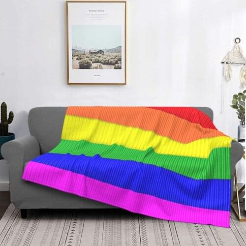 Rainbow Flag 1705 Blanket Bedspread Bed Plaid Home Textile Plaid Bedspread 90 Muslin Baby Blanket
