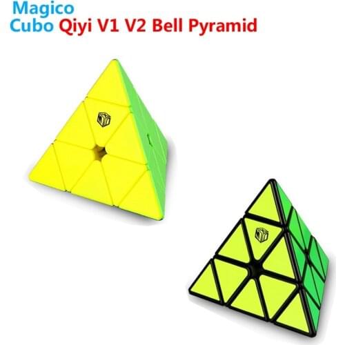 Qiyi X-Man V1 V2 Pyramid Bell 3x3x3 Magnetic Magic Cube Magnet Position System Speed Puzzle 3x3 Cubes Professional Toys for Kids